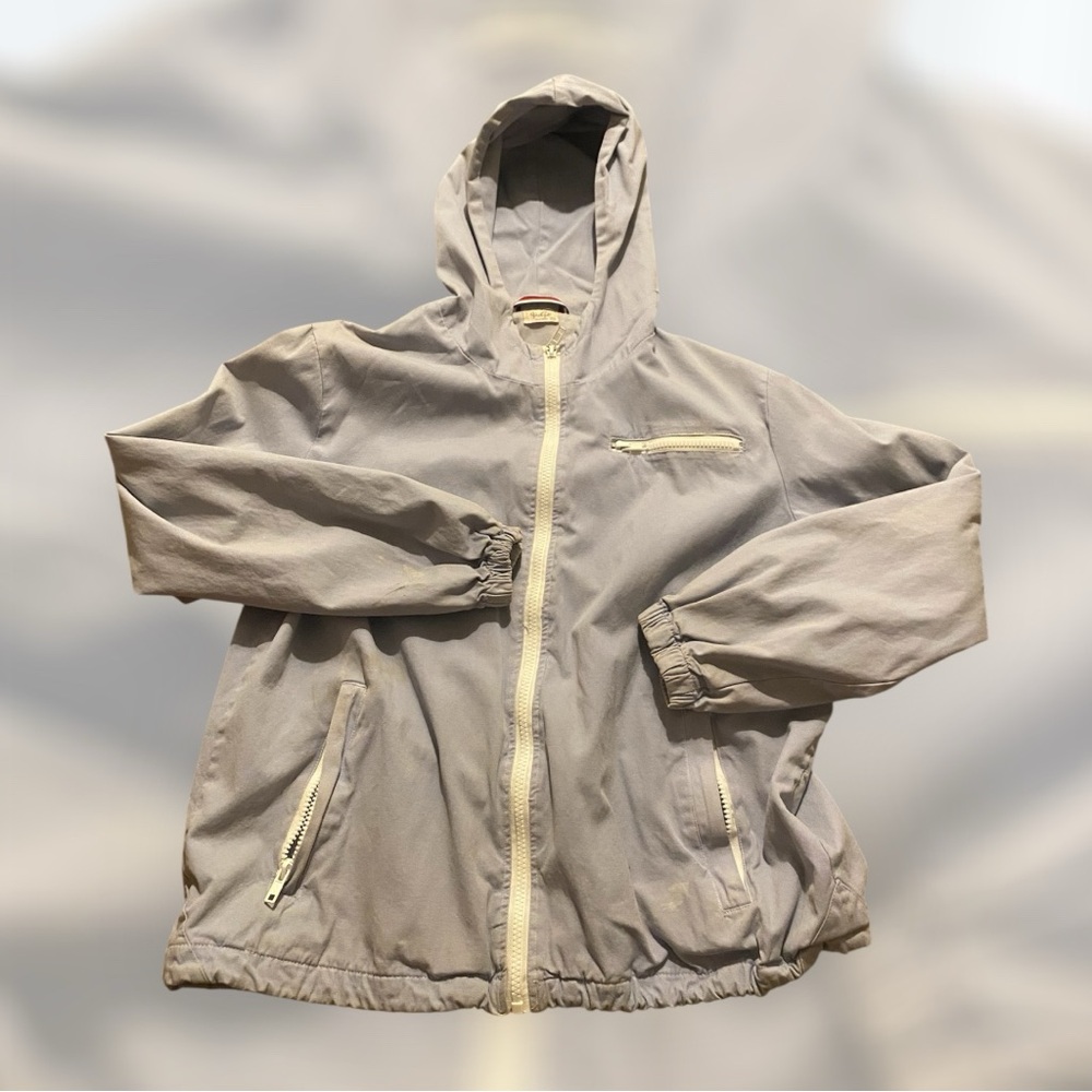 Brandy Melville John Galt Blue Zip Up Front Windbreaker One Size